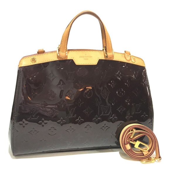 AUTHENTIC LOUIS VUITTON M91455 Monogram Vernis BreaMM 2WAY - Picture 2 of 9